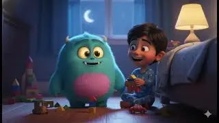 Story Title: &ldquo;The Friendly Monster Under the Bed&rdquo;  🌙