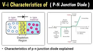 vi characteristics of pn junction diode | vi characteristics of pn junction | power electronics