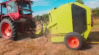 La balotat - un balot de fan in 8 minute. Wolagri R10 Baler