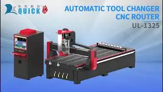 Affordable ATC CNC Router UL1325 from Quick CNC,Leadshine Servos+8 pcs linear ATC