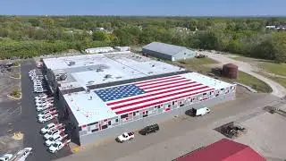 America's BIGGEST Flat Roof American Flag is a Game Changer!