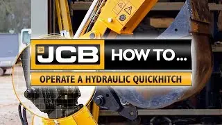 JCB How to operate a hydraulic quickhitch