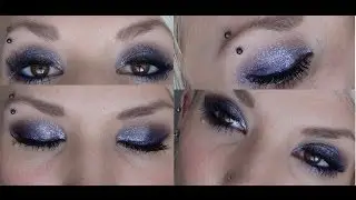 Midnight Sky Inspired Makeup Using Stila Metallic Eyeshadow.