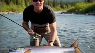 How I catch salmon with a fishing rod in Alaska during the summer.