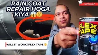 World's Powerful Waterproof tape || Flex tape || Raincoat Repair Kiya hum ne😱☺️ @MRINDIANHACKER