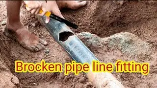 How to repair damaged water pipe | pipe repairing