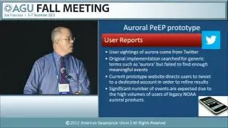 Fall Meeting 2012: Near Real-Time Data Uses for Earth Science and Space Weather Applications