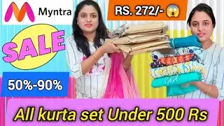 !! Kurta set Under 500 Rs.!! Myntra hual |myntra Kurta Set | #under500 #underbudget #myntra #eors 