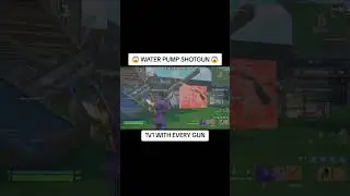 WATER PUMP SHOTGUN! | 1V1 WITH EVERY GUN | #shorts #fortnite #gaming #hivemaps