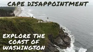 Beautiful Drone Footage of Washington Coast and North Head Lighthouse | Cape Disappointment