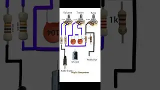 Best Amplifier Bass, Treble & Volume Control Circuit#shorts