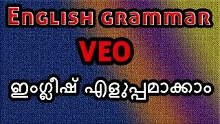English grammar syllabus and discussion on types of sentences for VEO