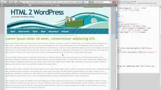 WordPress Tutorial: Customizing Containers 5/6 [HTML2WP screencast]