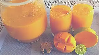 HOW TO MAKE MANGO GINGER JUICE