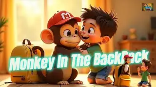 MONKEY IN MY BACKPACK | Funny Kids Song | School Adventure Song for Toddlers and Preschoolers #new