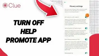How To Turn Off Help Promote App On Clue Period Ovulation Tracker App