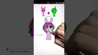 Pinki + Vineria Sprunki mix Incredibox | Create her name💬 #sprunki #vineria #pinki #shorts