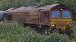 DB 66158 & 66150 - 3J84 0500 Toton North Junction - Sandicare Ballast Sidings 14/10/2025