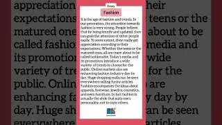 Essay on Fashion || Fashion Essay in English #fashion #essaywriting  #english