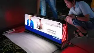 led Taxi roof sign 3.33mm high definition led taxi top sign