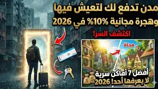 مدن تدفع لك لتعيش فيها وهجرة مجانية %100 في  2026 - اكتشف أفضل 7 أماكن لا يعرفها أحد