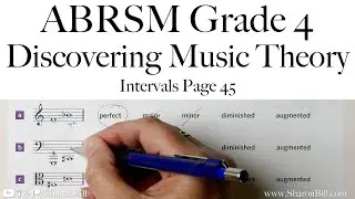 ABRSM Discovering Music Theory Grade 4 Intervals Page 45 with Sharon Bill