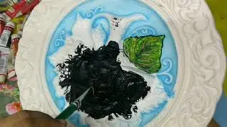 Pintura de óleos en cerámica.
