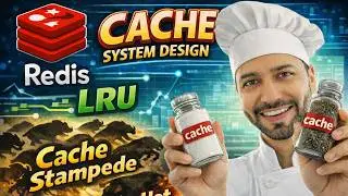 Cache in System Design – Complete Guide | Redis, LRU, Consistency, Stampede, Hot Key