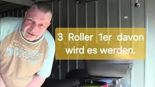 Ab ins Aussenlager wir müssen 3 Roller Starten / Einer davon wird Angemeldet..