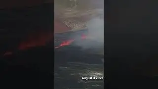 Geldingadalir Volcano FISSURE ERUPTION #shorts #iceland #geldingadalir