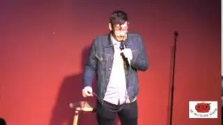 Colton Matocha performing stand up in 
