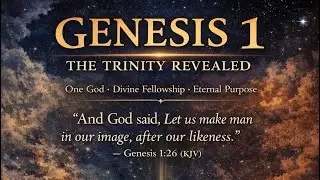 The Trinity Discovered in Genesis Chapter 1, God The Father, The Son Jesus Christ also Holy Spirit