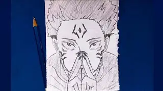 How to draw sakuna | Anime Drawing | sakuna anime From ( jujutsu)| pencil step -by -Step Bigganers|