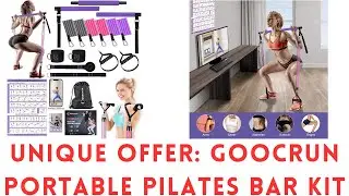 Elevate Your Fitness with the Goocrun Portable Pilates Bar Kit