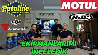 EKİPMANLARIMI İNCELEDİK AGV HJC DAİNESE DJİ MOTUL PUTOLİNE