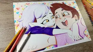 The Owl House: Luz & Amity. Drawing /Дом Совы: Луз и Эмити. Рисунок.