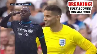 Usain Bolt Scores At Old Trafford | England vs World XI | UNICEF Soccer Aid 2023