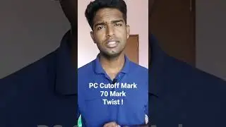 Cutoff mark twist.   ?/70  #pcexam. #tnusrb #pcsyllabus #notification