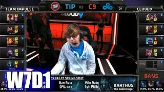 Team Impulse vs Cloud 9 | S5 NA LCS Spring 2015 Week 7 Day 1 | TIP vs C9 W7D1G4 VOD 60 FPS