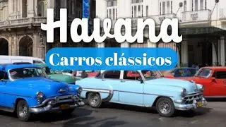 Havana Cuba um passeio de  carros cl&aacute;ssicos