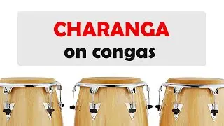Charanga Rhythm Played on Congas Fast and Slow Tempo