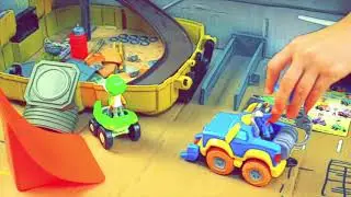 Игрушки Большая Коробка Машинки Хот Вилс Монстр Трак Rev and Roll. Супер ТРЕК Своими Руками