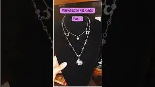 Whimsigoth necklace part 1 #whimsigoth #whimsical #celestial #celestialjewelry #diyjewelry