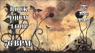 76 BPM Rock Drum Loop | Laid Back Groove | Royalty Free Drum Loop