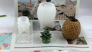 Tropical Crafting Adventure: DIY Pineapple Storage Jar Resin Mold Set | Home Decor Tutorial