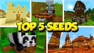 TOP 5 SEEDS for MINECRAFT 1.14! (Minecraft Village & Pillage Seeds)
