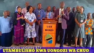 WAFAMU WALIMU WA MWENGE CATHOLIC UNIVERSITY (MWECAU) NA MASOMO YAO KWA IDARA ZOTE WAKIJITAMBULISHA