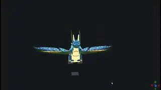 Minecraft Blockbench Dragonfire Mod - Animation Test 1 - Butterfly Dragon