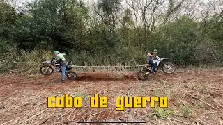 Quebrando as moto no cabo de guerra (xr 200 vs xr 230)😱