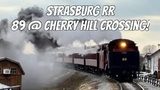 🚂 Strasburg Rail Road &ndash; Engine 89 at Cherry Hill Crossing 🚂. Lancaster County, PA